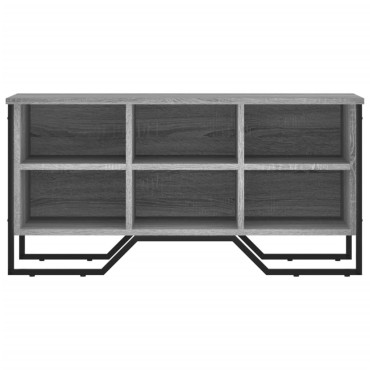 vidaXL Παπουτσοθήκη Γκρι Sonoma 90x38x45,5cm από Επεξεργ. Ξύλο