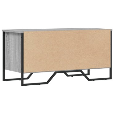 vidaXL Παπουτσοθήκη Γκρι Sonoma 90x38x45,5cm από Επεξεργ. Ξύλο