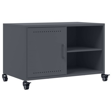 vidaXL Έπιπλο Τηλεόρασης Μαύρο 68x39x43,5cm Χάλυβας