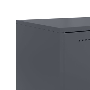 vidaXL Έπιπλο Τηλεόρασης Μαύρο 68x39x43,5cm Χάλυβας