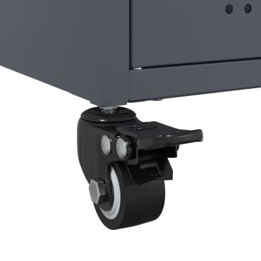 vidaXL Έπιπλο Τηλεόρασης Μαύρο 68x39x43,5cm Χάλυβας