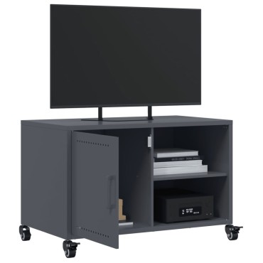 vidaXL Έπιπλο Τηλεόρασης Μαύρο 68x39x43,5cm Χάλυβας