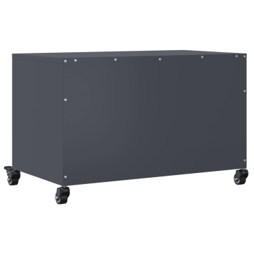 vidaXL Έπιπλο Τηλεόρασης Μαύρο 68x39x43,5cm Χάλυβας