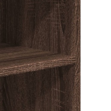 vidaXL Βοηθητικό Τραπέζι με Ρόδες Καφέ Δρυς 55x60x78cm Επεξ. Ξύλο