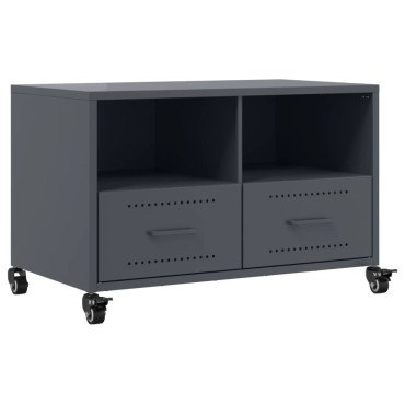vidaXL Έπιπλο Τηλεόρασης Μαύρο 68x39x43,5cm Χάλυβας
