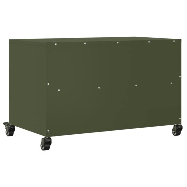 vidaXL Έπιπλο Τηλεόρασης Πράσινο Λαδί 68x39x43,5cm από Ατσάλι