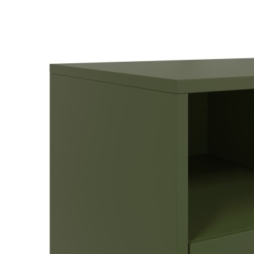 vidaXL Έπιπλο Τηλεόρασης Πράσινο Λαδί 68x39x43,5cm από Ατσάλι