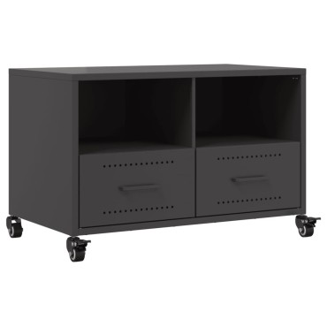 vidaXL Έπιπλο Τηλεόρασης Μαύρο 68x39x43,5cm Χάλυβας