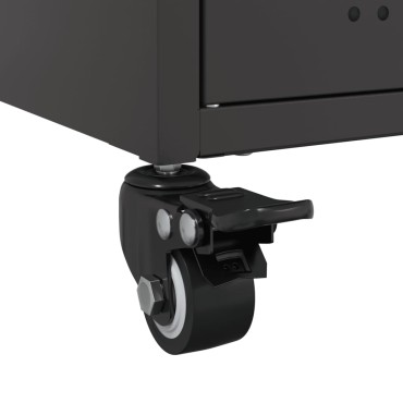vidaXL Έπιπλο Τηλεόρασης Μαύρο 68x39x43,5cm Χάλυβας
