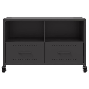 vidaXL Έπιπλο Τηλεόρασης Μαύρο 68x39x43,5cm Χάλυβας