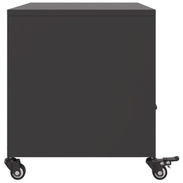 vidaXL Έπιπλο Τηλεόρασης Μαύρο 68x39x43,5cm Χάλυβας