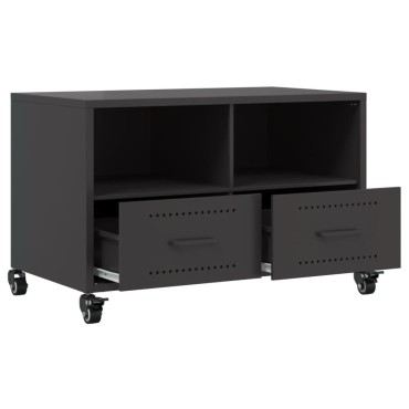 vidaXL Έπιπλο Τηλεόρασης Μαύρο 68x39x43,5cm Χάλυβας