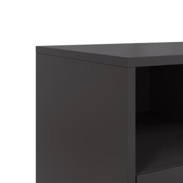 vidaXL Έπιπλο Τηλεόρασης Μαύρο 68x39x43,5cm Χάλυβας