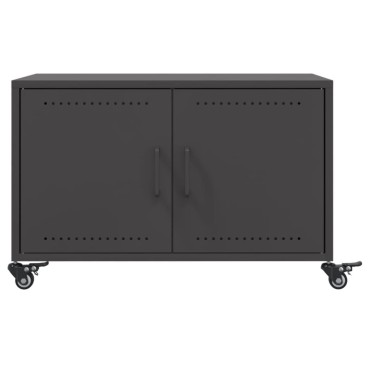 vidaXL Τραπεζάκι Σαλονιού Μαύρο 68x50x43,5cm από Ατσάλι 1 τεμ.