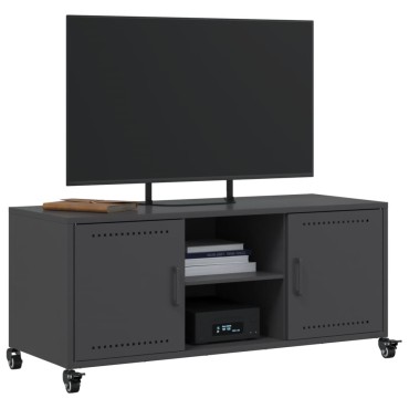 vidaXL Έπιπλο Τηλεόρασης Μαύρο 100,5x39x43,5cm Ατσάλι