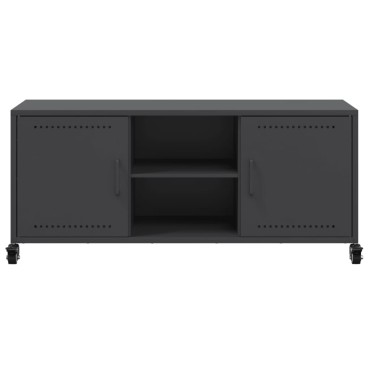 vidaXL Έπιπλο Τηλεόρασης Μαύρο 100,5x39x43,5cm Ατσάλι