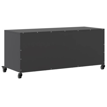 vidaXL Έπιπλο Τηλεόρασης Μαύρο 100,5x39x43,5cm Ατσάλι