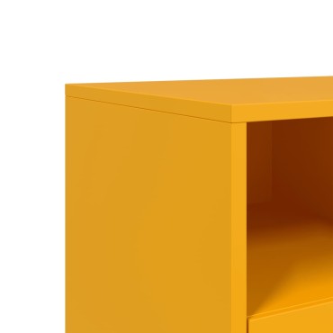 vidaXL Έπιπλο Τηλεόρασης Μουσταρδί Κίτρινο 68x39x60,5cm από Ατσάλι