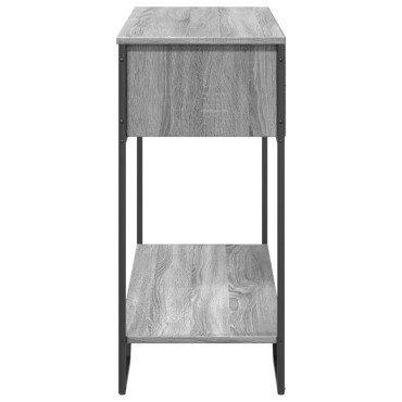 vidaXL Τραπέζι Κονσόλα Γκρι Sonoma 100x35x74,5cm Επεξεργασμένο Ξύλο 1 τεμ.