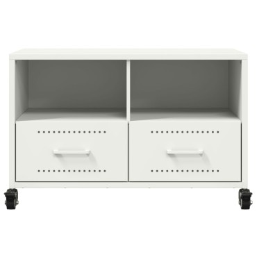 vidaXL Έπιπλο Τηλεόρασης Λευκό 68x39x43,5cm Χάλυβας