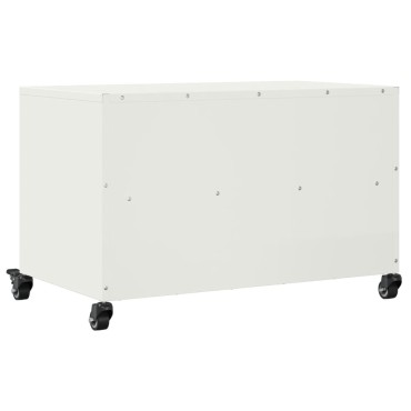 vidaXL Έπιπλο Τηλεόρασης Λευκό 68x39x43,5cm Χάλυβας