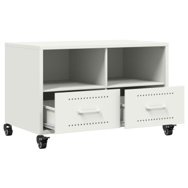 vidaXL Έπιπλο Τηλεόρασης Λευκό 68x39x43,5cm Χάλυβας