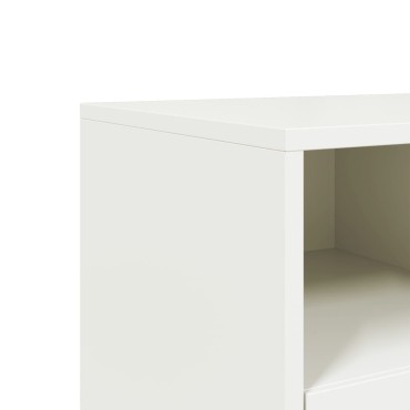 vidaXL Έπιπλο Τηλεόρασης Λευκό 68x39x43,5cm Χάλυβας