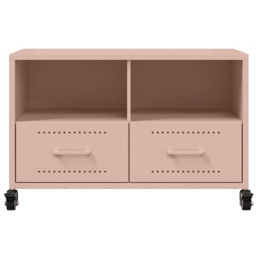 vidaXL Έπιπλο Τηλεόρασης Ροζ 68x39x43,5cm Χάλυβας