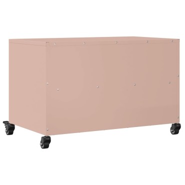 vidaXL Έπιπλο Τηλεόρασης Ροζ 68x39x43,5cm Χάλυβας