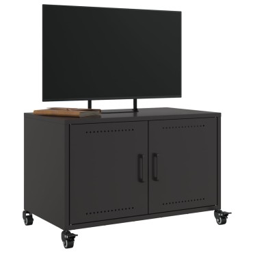 vidaXL Έπιπλο Τηλεόρασης Μαύρο 68x39x43,5cm Χάλυβας