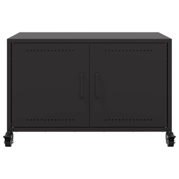 vidaXL Έπιπλο Τηλεόρασης Μαύρο 68x39x43,5cm Χάλυβας