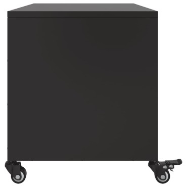 vidaXL Έπιπλο Τηλεόρασης Μαύρο 68x39x43,5cm Χάλυβας