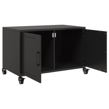 vidaXL Έπιπλο Τηλεόρασης Μαύρο 68x39x43,5cm Χάλυβας