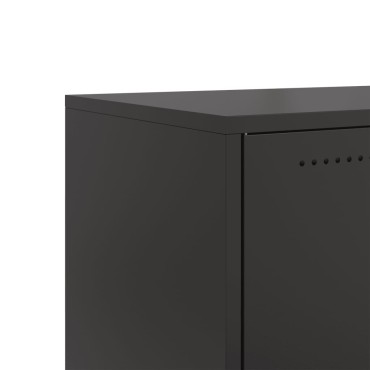 vidaXL Έπιπλο Τηλεόρασης Μαύρο 68x39x43,5cm Χάλυβας
