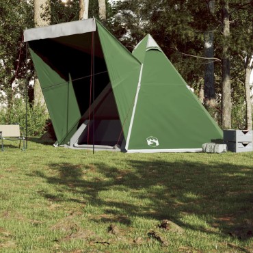 vidaXL Σκηνή Οικογενειακή Tipi 6 Ατόμων Αδιάβροχη Πράσινη