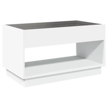 vidaXL Τραπεζάκι Σαλονιού Infinity LED Λευκό 90x50x50cm 1 τεμ.