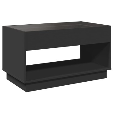 vidaXL Τραπεζάκι Σαλονιού Infinity LED Μαύρο 90x50x50cm 1 τεμ.