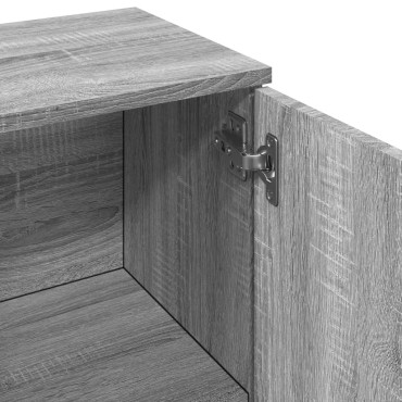 vidaXL Μπουφές Γκρι Sonoma 90,5x29,5x65cm από Επεξεργασμένο Ξύλο 1 τεμ.