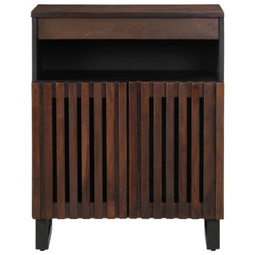 vidaXL Ντουλάπι Καφέ 60x34x75cm από Μασίφ Ξύλο Μάνγκο 1 τεμ.