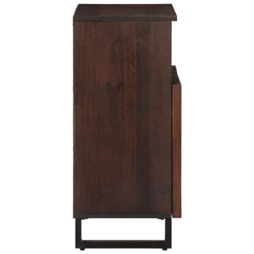 vidaXL Ντουλάπι Καφέ 60x34x75cm από Μασίφ Ξύλο Μάνγκο 1 τεμ.