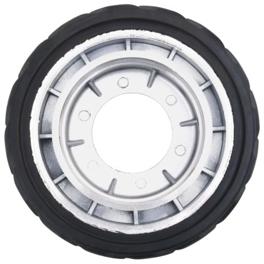 vidaXL Τροχός για Ποδαράκι Τρέιλερ Ø19,5x10εκ. από Αλουμίνιο/Καουτσούκ