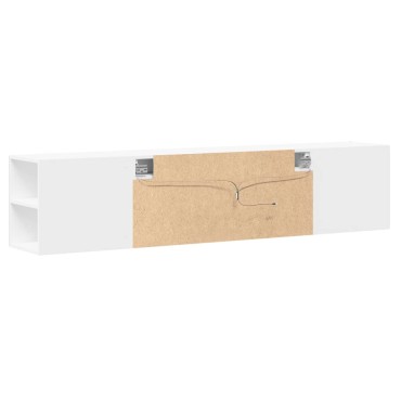 vidaXL Έπιπλο Τοίχου Τηλεόρασης με LED Λευκό 180x31x39,5cm