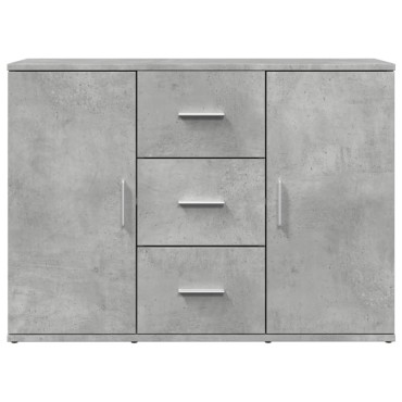 vidaXL Ντουλάπι Γκρι Σκυροδέματος 90,5x29,5x65cm Επεξεργασμένο Ξύλο 1 τεμ.