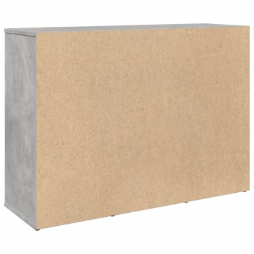 vidaXL Ντουλάπι Γκρι Σκυροδέματος 90,5x29,5x65cm Επεξεργασμένο Ξύλο 1 τεμ.
