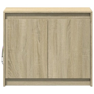 vidaXL Ντουλάπι με Φώτα LED Sonoma Δρυς 72x34x61cm Επεξεργασμένο Ξύλο 1 τεμ.