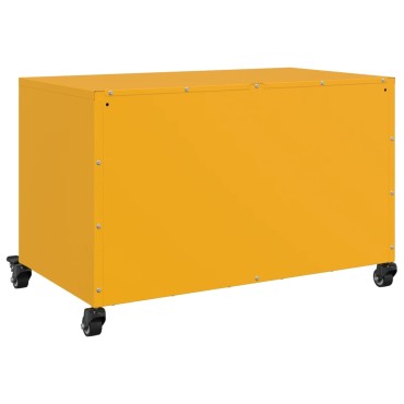 vidaXL Έπιπλο Τηλεόρασης Μουσταρδί Κίτρινο 68x39x43,5cm από Ατσάλι