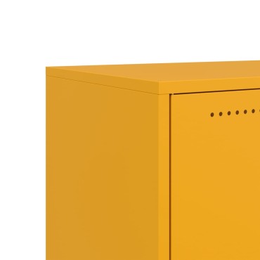 vidaXL Έπιπλο Τηλεόρασης Μουσταρδί Κίτρινο 68x39x43,5cm από Ατσάλι