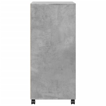 vidaXL Ντουλάπι Τροχήλατο Γκρι Σκυρ. 55x40x91cm από Επεξ. Ξύλο 1 τεμ.