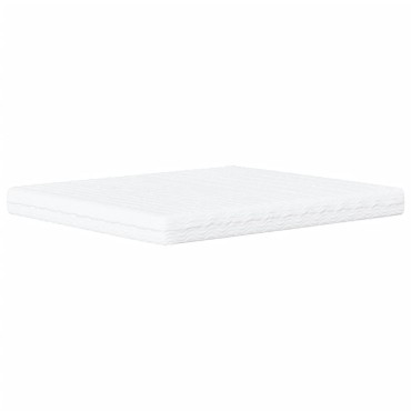 vidaXL Στρώμα Αφρού Σκληρότητα H2 H3 Λευκό 160x210cm 1 τεμ. - Διπλό