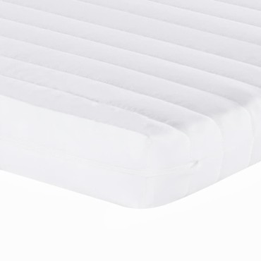 vidaXL Στρώμα Αφρού 7 Ζωνών Σκληρότητα 20 ILD Λευκό 120x220cm 1 τεμ. - Μονό